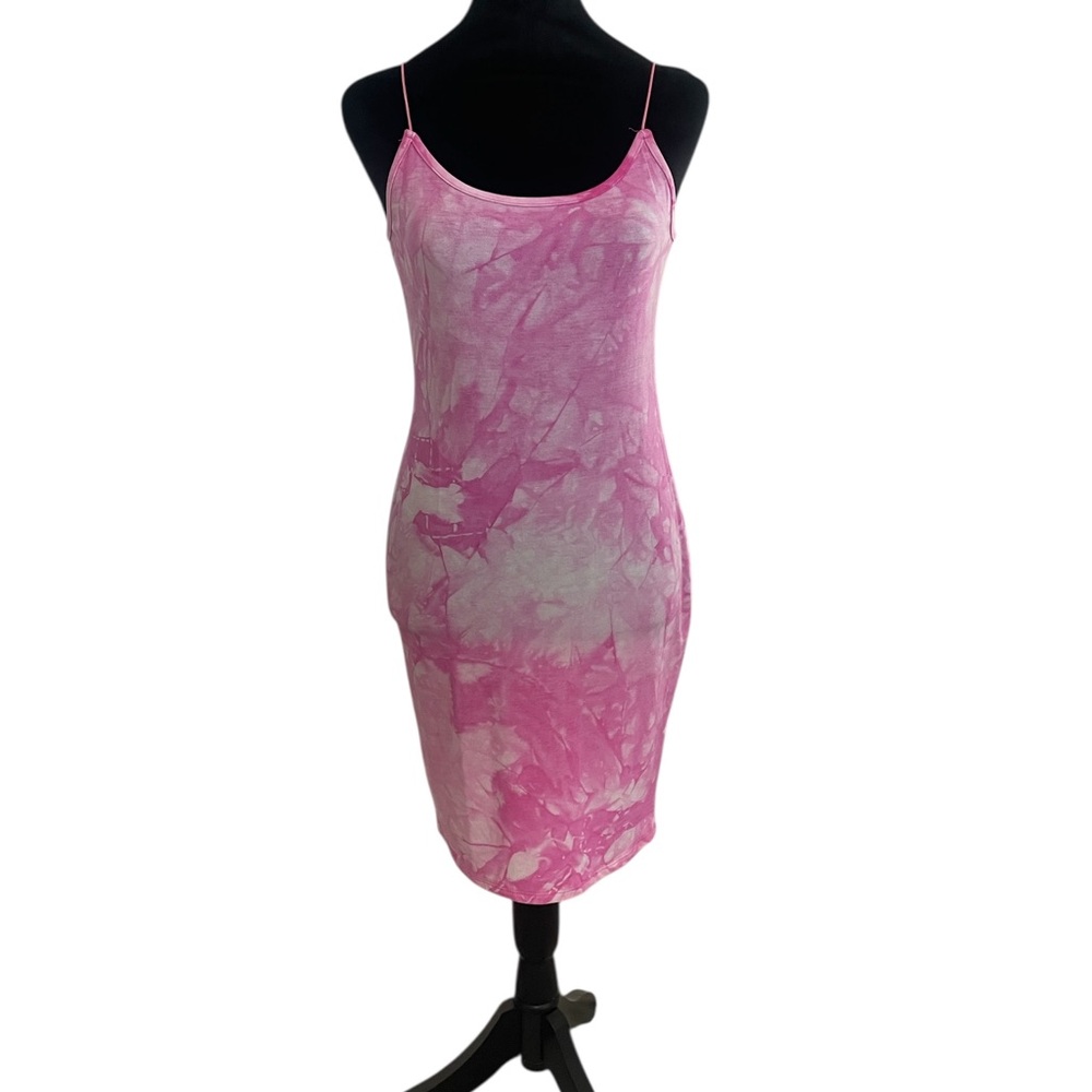 Pink and White tie died, Dreamy Watercolor Design, Large, New - Picture 4 of 7